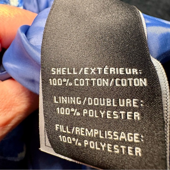 Seven For All Mankind blue and white quilted floral jacket size XS - Picture 4 of 5